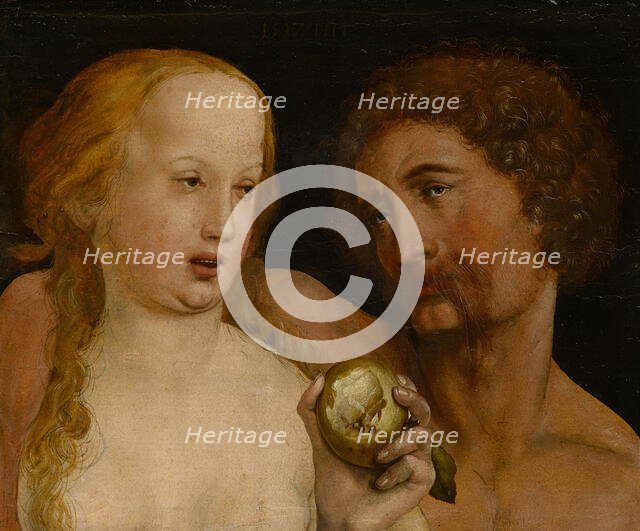 Adam and Eve, 1517. Creator: Holbein, Hans, the Younger (1497-1543).