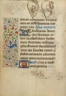 Decorated Text Page; Prayer Book of Charles the Bold, 1469. Creator: Nicolas Spierinc.