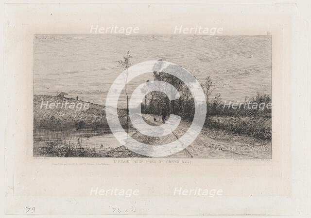 The New Pond Near Creys (Isère), 1864. Creator: Adolphe Appian.