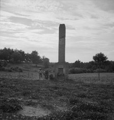 Standing chimneys, Greene County, Georgia, 1937. Creator: Dorothea Lange.