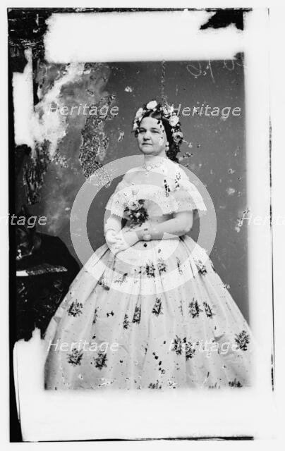 Mrs. Abraham Lincoln, between 1855 and 1865. Creator: Unknown.