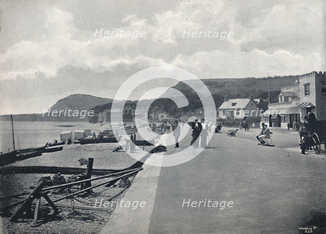 'Sidmouth - The Promenade and Beach', 1895. Artist: Unknown.