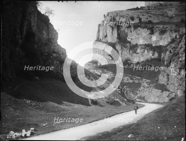 Cheddar Gorge, Cliff Road, Cheddar, Sedgemoor, Somerset, 1907. Creator: Katherine Jean Macfee.