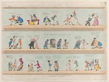 Borders for Rooms, Plate 2, March 25, 1799., March 25, 1799. Creator: Thomas Rowlandson.