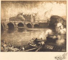 Le Pont Neuf, 1913. Creator: Auguste Lepere.