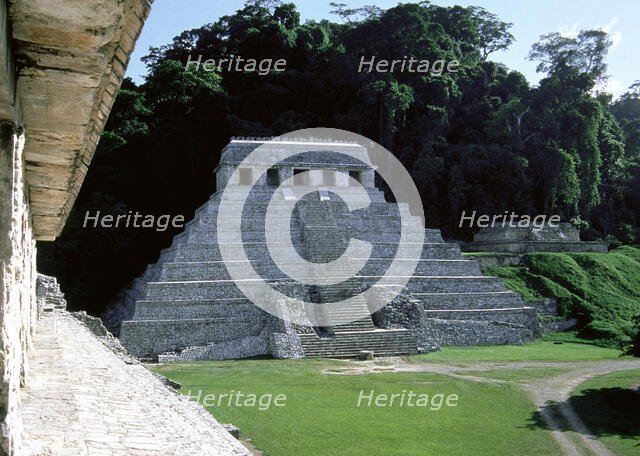Temple of the Inscriptions, Palenque, Mexico, Mayan, 7th-8th centuries, 1998.  Creator: Unknown.
