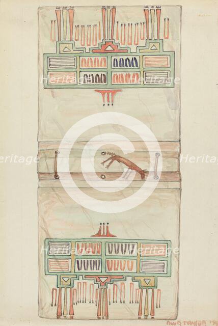 Parchment Book Cover, 1935/1942. Creator: Robert W.R. Taylor.