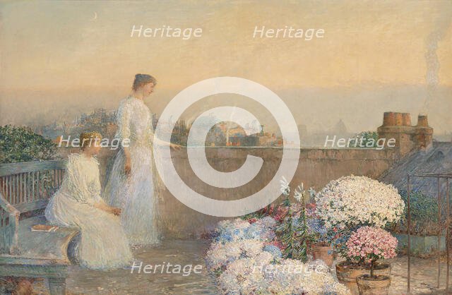 Le Crépuscule (Twilight), c. 1890. Creator: Hassam, Childe (1859-1935).