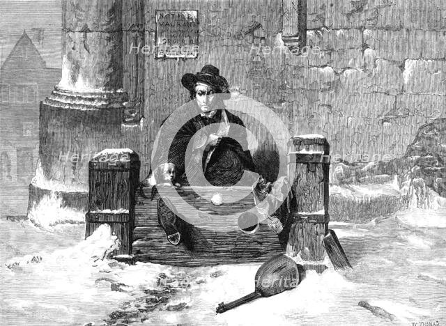 "Left Out In The Cold," by J. Ritchie,...the Winter Exhibition at the French Gallery, Pall-Mall,1869 Creator: W Thomas.