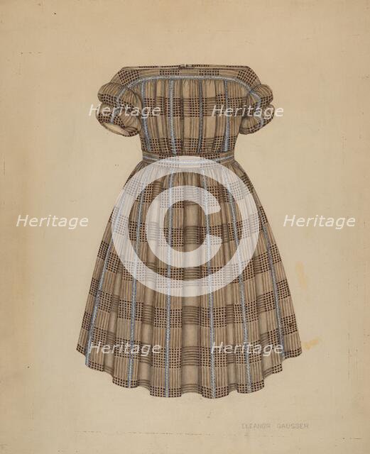 Child's Dress, c. 1938. Creator: Eleanor Gausser.