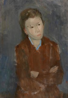 Girl in Brown, 1944. Creator: Hippolyte Daeye.