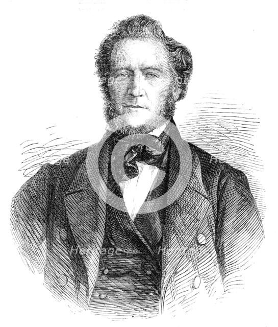 Brigham Young, President and Chief Prophet of the Mormon Church, 1861. Creator: Unknown.