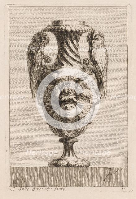 Suite of Vases: Plate 15, 1746. Creator: Jacques François Saly (French, 1717-1776).