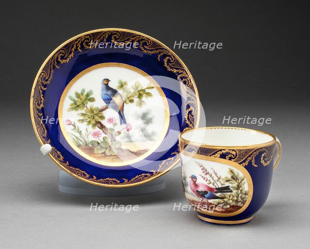 Cup and Saucer, Sèvres, 1772. Creators: Sèvres Porcelain Manufactory, Francoise Joseph Aloncle.