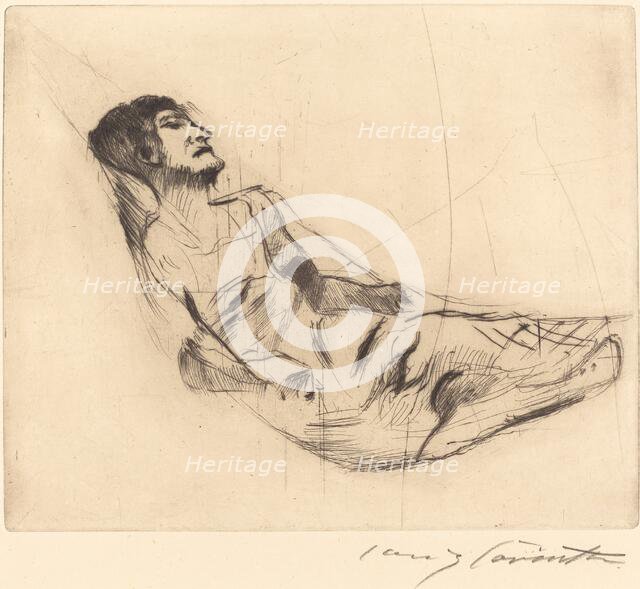 In der hängematte II (In the Hammock II), 1920. Creator: Lovis Corinth.