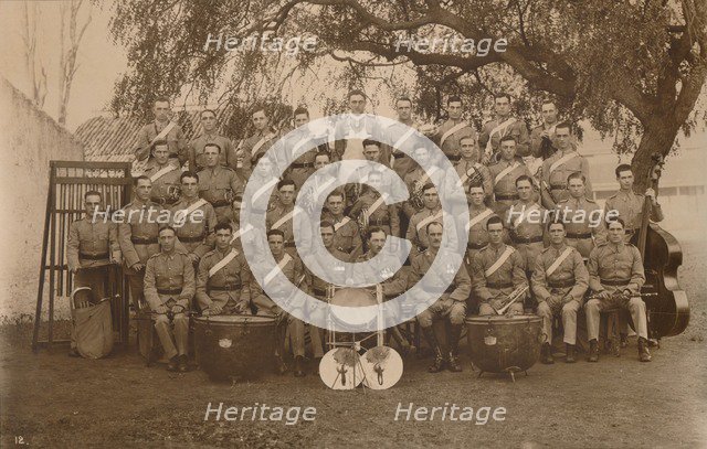 The Battalion Band of the First Battalion, The Queen's Own Royal West Kent Regiment. Poona, India, 1 Artist: Unknown