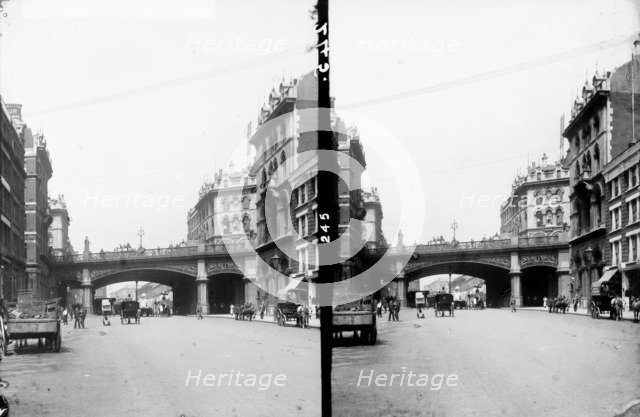 Holborn Viaduct, City of London, c1870-1900. Artist: York & Son