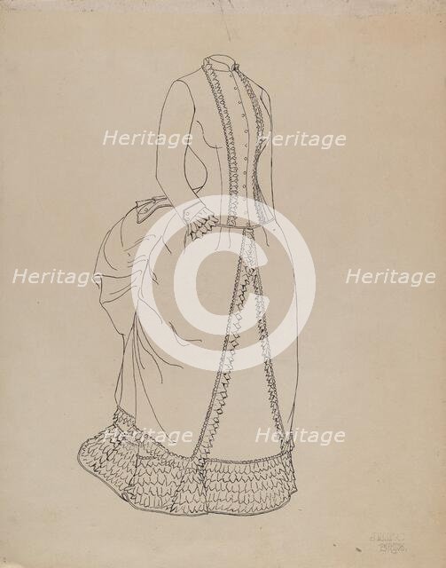 Dress, c. 1937. Creator: Julie C Brush.