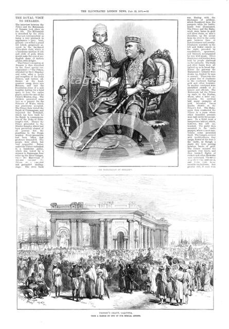 Prinsep's Ghaut, Calcutta, from a sketch by of our special artists, 1876. Creator: Unknown.