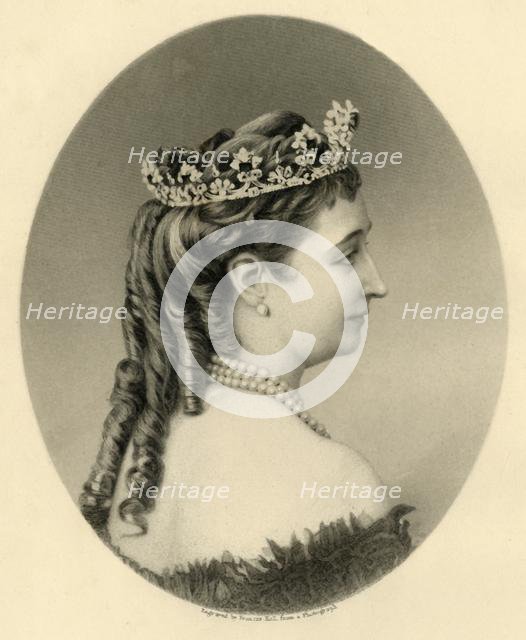 'Eugenie, Empress Regent of France', c1872. Creator: Francis Holl.