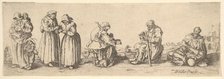 Six Men and Women Beggars, 1630. Creator: Wenceslaus Hollar.