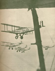 'A Squadron of the Royal Air Force Flying in Formation', 1927. Artist: Unknown.