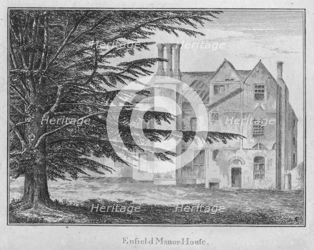 'Enfield Manor House', c1792. Artist: Unknown.