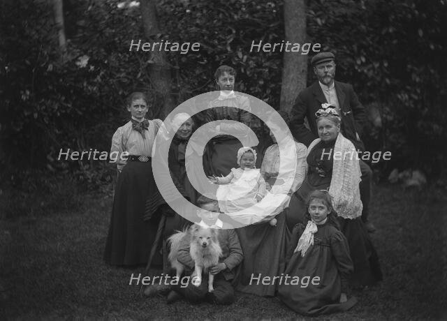 L'Estrange family at Bache Hall - Chester, England including Frances Mary L'Estrange and Aunt...1897 Creator: Robert Augustus Henry L'Estrange.