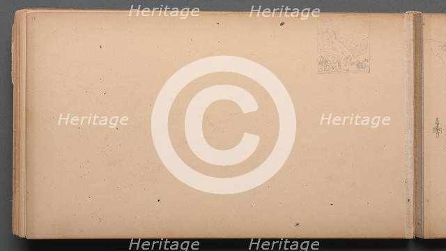 Sketchbook, page 17: Dixville Notch, Maine, 1859. Creator: Sanford Robinson Gifford (American, 1823-1880).