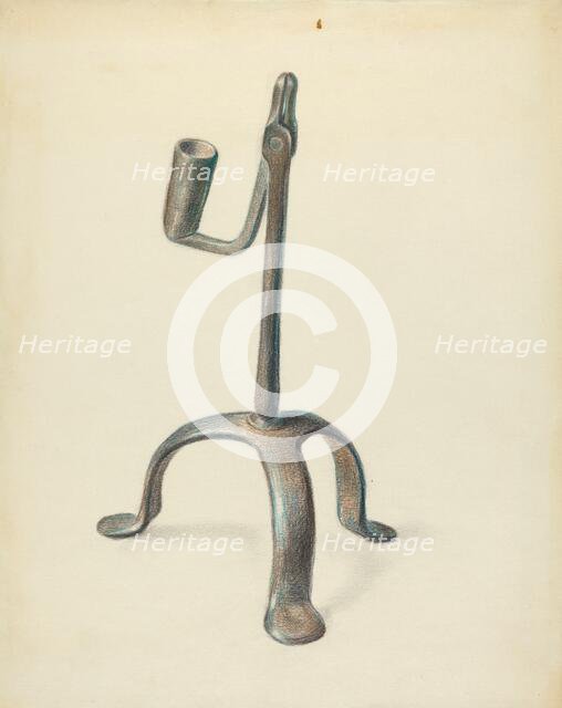 Candle Holder, 1935/1942. Creator: Bernard Gussow.