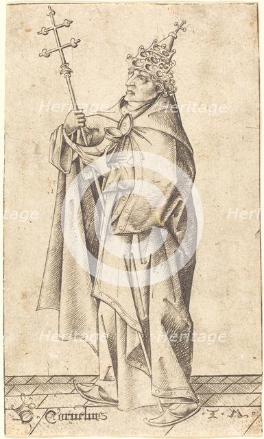 Saint Cornelius, c. 1470. Creator: Israhel van Meckenem.