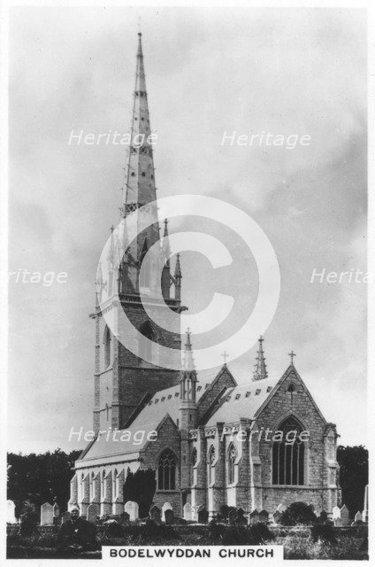 The Marble Church (St Margaret's Church), Bodelwyddan, north Wales, 1936. Artist: Unknown