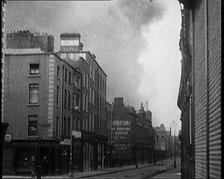 Smoke Rising from an Explosion in Dublin, Irish Free State, 1922. Creator: British Pathe Ltd.