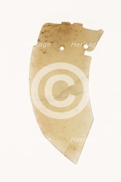 Curved Dagger-Blade (ge), late Shang dynasty to Western Zhou dynasty,  c. 1200-771 B.C. Creator: Unknown.