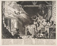 The Death of Lazarus, 1620-76. Creator: Abraham Bosse.