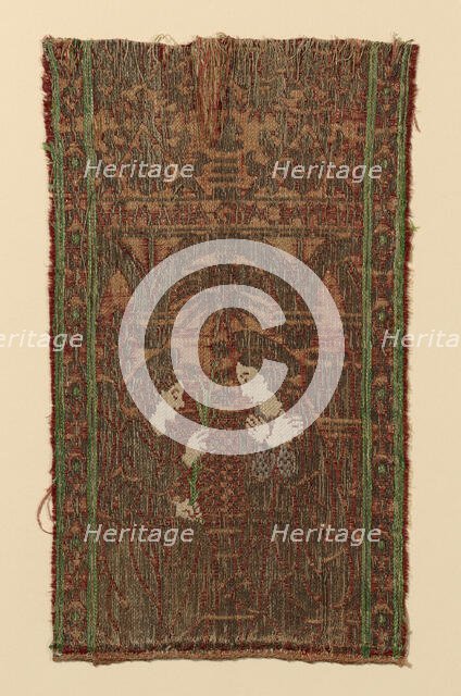 Fragment from an Orphrey, Italy, 15th century. Creator: Unknown.