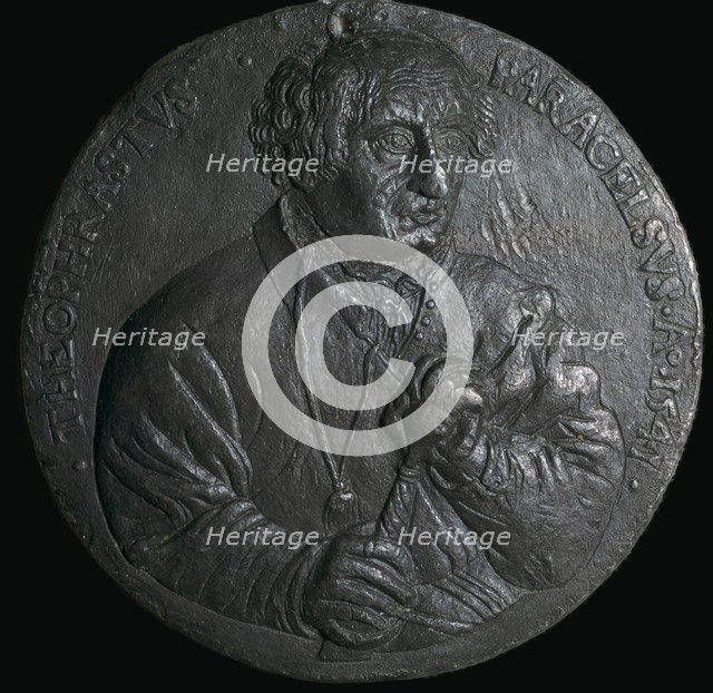 A German medal depicting Paracelsus, 16th century. Artist: Unknown