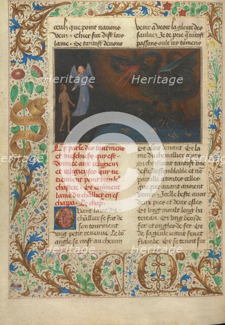 The Torment of Unchaste Monks and Nuns; Les Visions du chevalier Tondal, 1475. Creator: Simon Marmion.