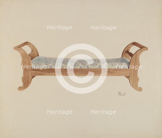 Day Bed, c. 1940. Creator: Peter C. Ustinoff.