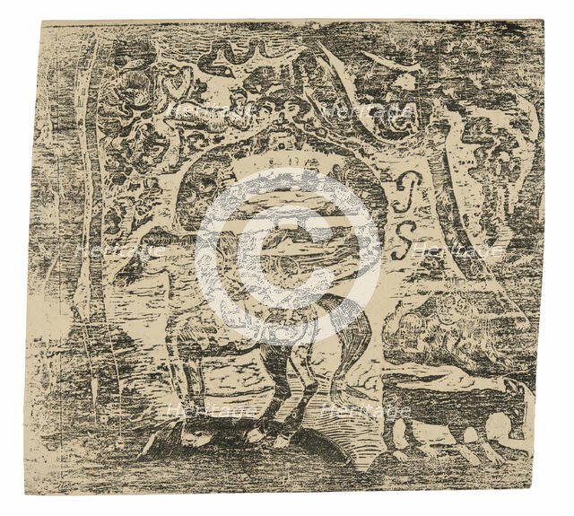 Horse, with Other Animals and Ornaments, 1899/1900. Creator: Paul Gauguin.