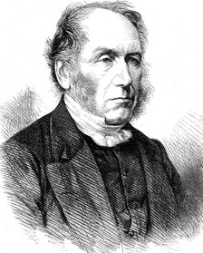 Patrick Bell (1799-1869), Scottish clergyman and inventor, 1868. Artist: Unknown