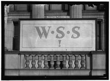 W.S.S. Poster, between 1916 and 1918. Creator: Harris & Ewing.