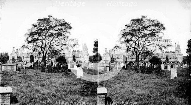 Powell Almshouses, Church Gate, Fulham, London, c1870-1900. Artist: Henry Taunt