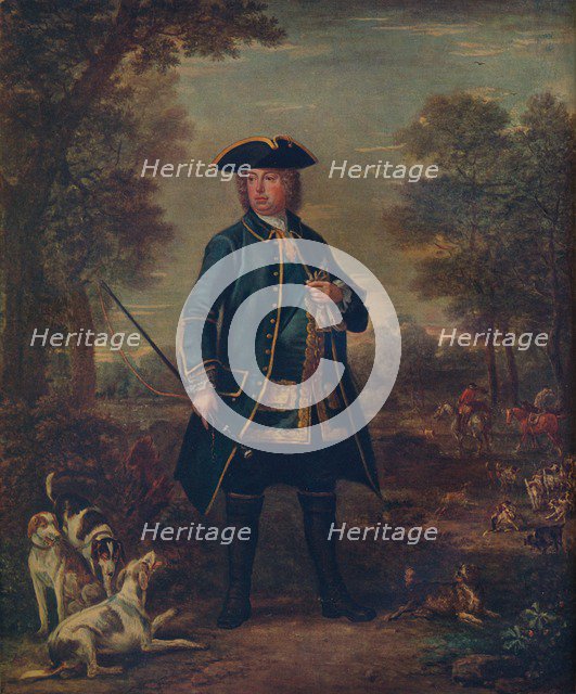 'Sir Robert Walpole wth Hounds', c18th century. Artist: John Wooton.