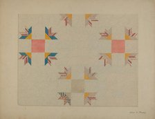 Patchwork Quilt, c. 1937. Creator: Elbert S. Mowery.