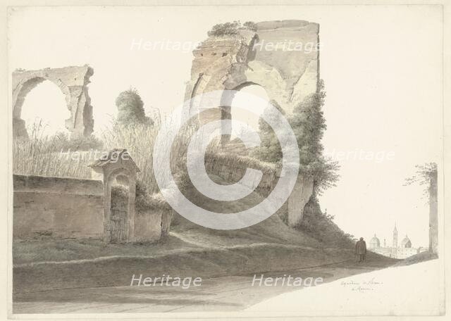 Nero's Aqueduct in Rome, c.1809-c.1812. Creator: Josephus Augustus Knip.