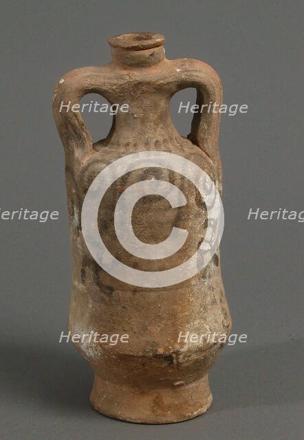 Jug with Cruces Gammatae, Coptic, 4th-7th century. Creator: Unknown.