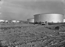 Stanlow Oil Refinery, Stanlow, Ellesmere Port, Cheshire, 03/12/1954. Creator: John Laing plc.