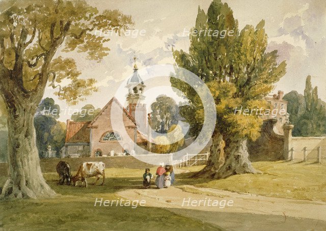 St Peter's Church, Petersham, Surrey, 1820. Artist: Anon