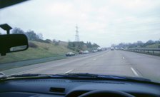 Driver's view from car on M27 Motorway. Artist: Unknown.